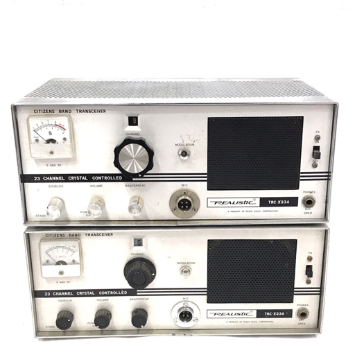 REALISTIC TRC-X23A CITIZENS BAND TRANSCEIVER 2台セット